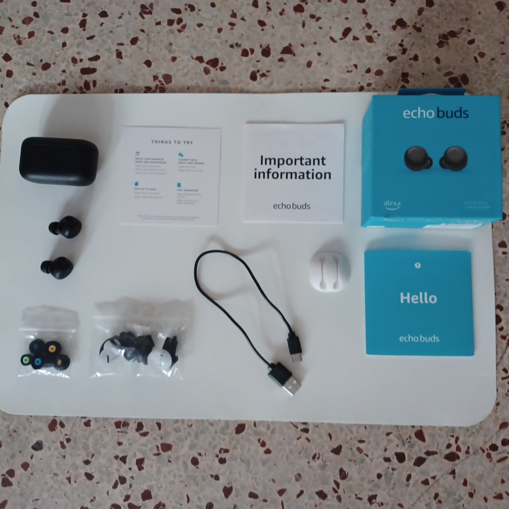 Echo Buds Wireless Earbuds with Accessories